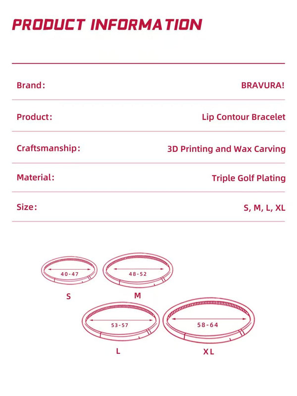 B! Lip Contour Bracelet